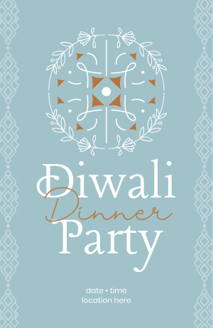 Diwali Lantern Invitation Image Preview