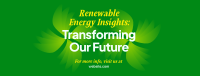 Renewable Energy Seminar Facebook cover | BrandCrowd Facebook cover Maker