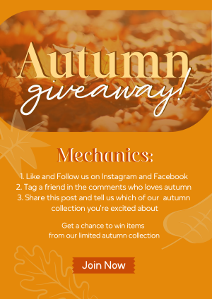 Autumn Leaves Giveaway Flyer Image Preview