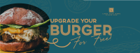 Free Burger Upgrade Facebook cover Image Preview