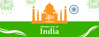 Indian Republic Day Landmark Facebook cover Image Preview