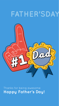 Number 1 Dad Facebook story Image Preview