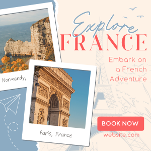 French Adventure Instagram post Image Preview