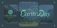 Earth Day Minimalist Twitter Post Design
