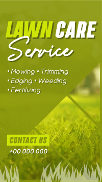 Lawn Care Maintenance Instagram story Image Preview