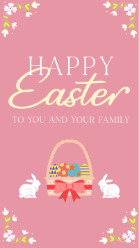 Easter Bunny Facebook Story Design