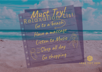 Beach Relaxation List Invoice | BrandCrowd Invoice Maker