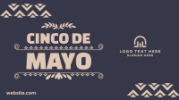 Cinco De Mayo Triangles Zoom background Image Preview