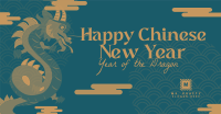 Chinese New Year Dragon  Facebook Ad Image Preview