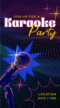 Karaoke Party Facebook Story Design