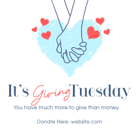 Giving Tuesday Hand Instagram post Image Preview