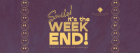 Smile Weekend Quote Facebook cover Image Preview