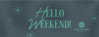 Weekend Greeting Quote Facebook cover | BrandCrowd Facebook cover Maker