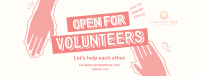 Volunteer Helping Hands Facebook Cover Design