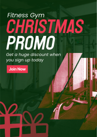 Christmas Gym Promo Flyer Design