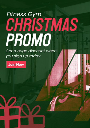 Christmas Gym Promo Flyer Image Preview