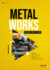 Metal Works Poster Design