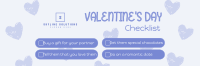 Valentine's Checklist Twitter Header Image Preview