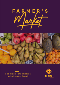 Organic Market Poster Design