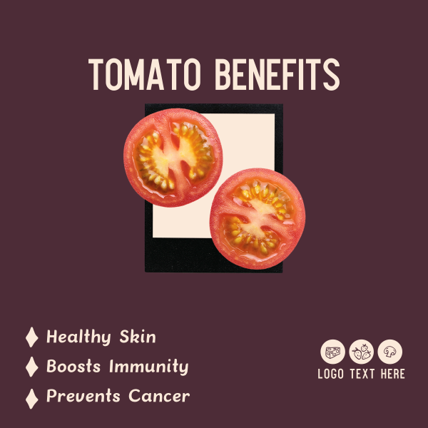 Tomato Benefits Instagram Post Design Image Preview