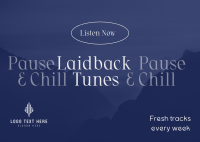 Laidback Tunes Playlist Postcard Image Preview