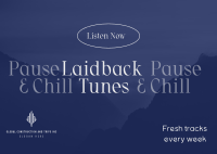 Laidback Tunes Playlist Postcard Image Preview