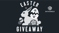 Floral Easter Bunny Giveaway Facebook Event Cover Image Preview