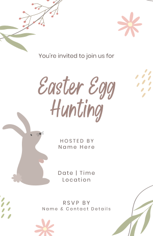 Easter Egg Hunting Invitation Image Preview