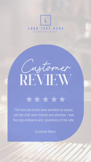 Simple Cafe Testimonial Facebook story Image Preview