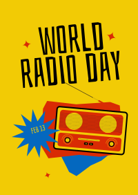 Happy World  Radio Day Poster Image Preview