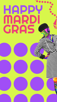 Mardi Gras Fashion Facebook Story Design