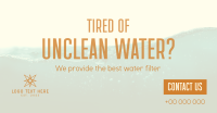 Water Filtration Facebook Ad Design