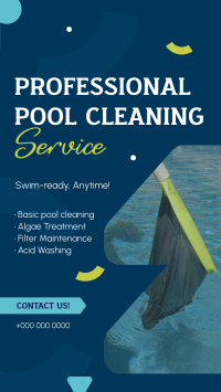 Professional Pool Cleaning Service Instagram Story Design