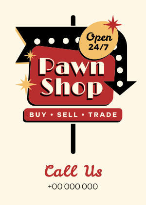 Pawn Shop Sign Poster Image Preview