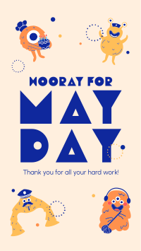 Hooray May Day TikTok Video Design