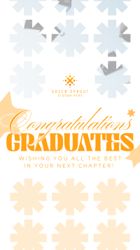 Geometric Graduation TikTok Video Image Preview