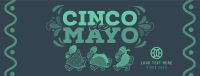 Cinco De Mayo Mascot Celebrates Facebook Cover Design