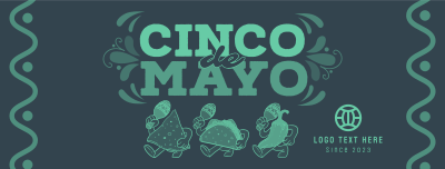 Cinco De Mayo Mascot Celebrates Facebook cover Image Preview