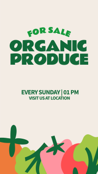 Organic Vegetables YouTube Short Design