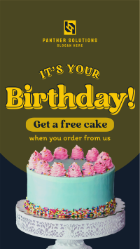 Birthday Cake Promo YouTube Short Design