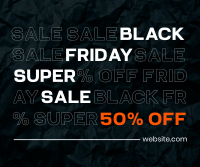Black Friday Sale Facebook Post Design
