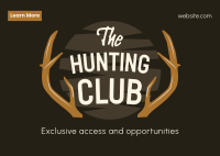 The Hunting Club Postcard Image Preview