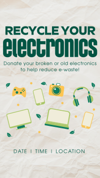 Recycle your Electronics Facebook story Image Preview