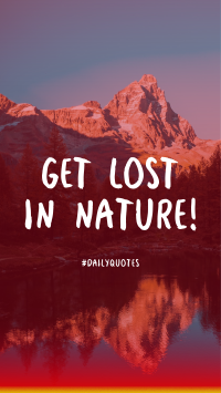 Get Lost In Nature Facebook Story Design