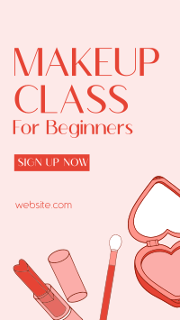 Beginner Make Up Class Instagram Story Design