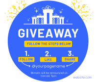 Simple Giveaway Facebook Post Image Preview