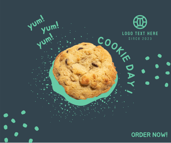 Cookie Crumbs Explosion Facebook Post Design Image Preview