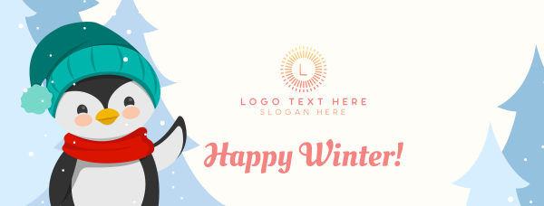 Happy Winter Facebook Cover Design Image Preview