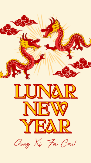 Happy Lunar New Year Facebook story Image Preview