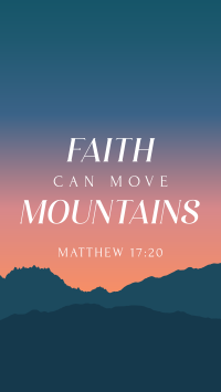 Faith Move Mountains TikTok video Image Preview